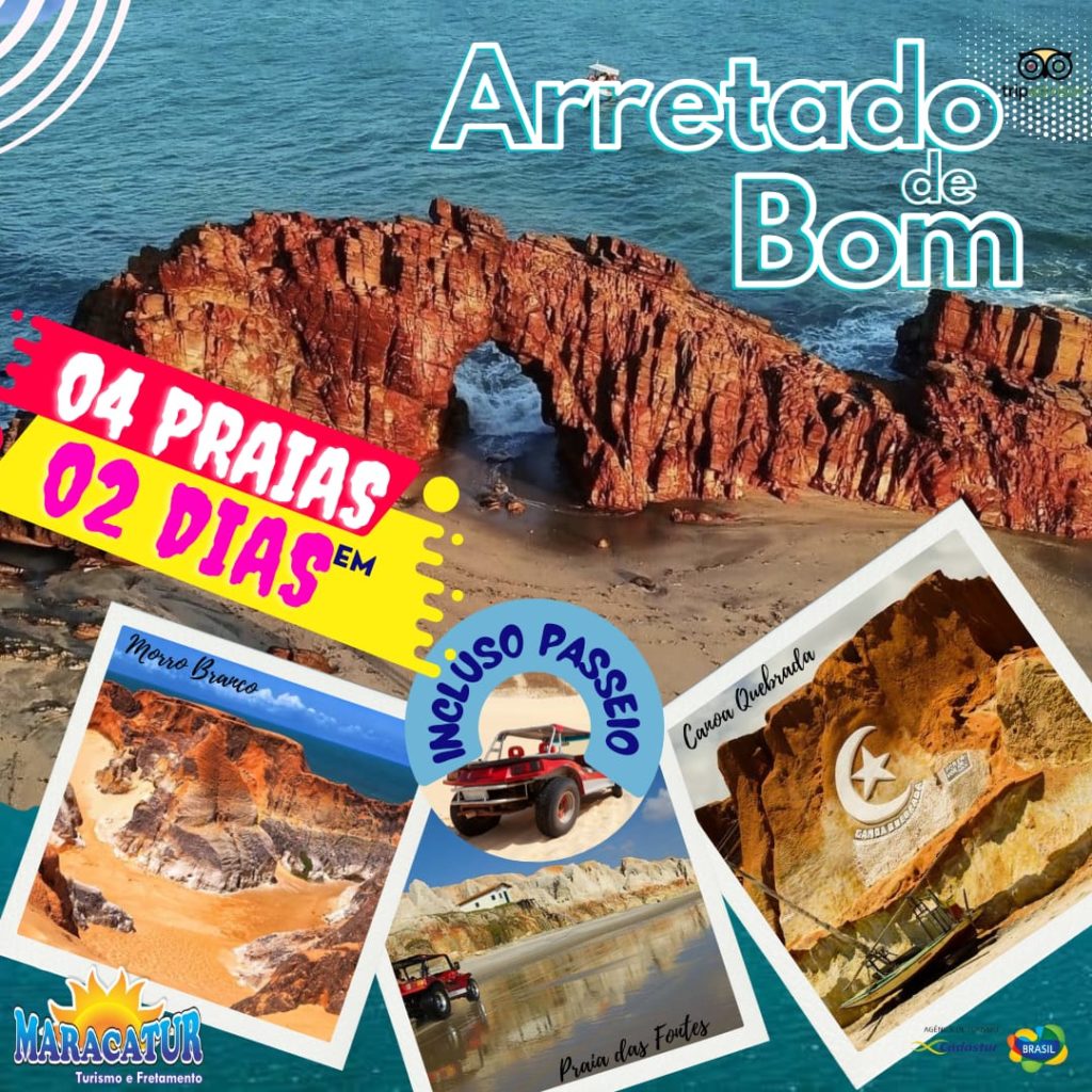 PACOTE ARRETADO DE BOM – 04 PRAIAS EM 02 DIAS