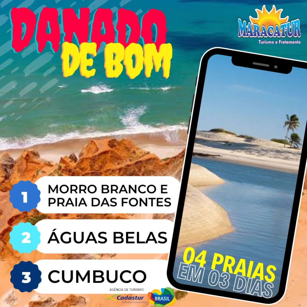 PACOTE DANADO DE BOM – 04 PRAIAS EM 03 DIAS