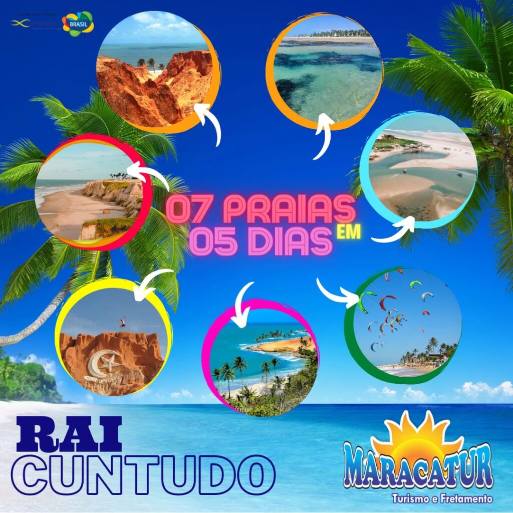 PACOTE RAI CUNTUDO – 07 PRAIAS EM 05 DIAS